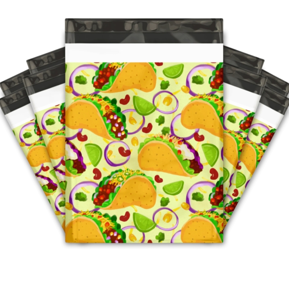 20 10X13 Poly Mailers Tacos 🌮